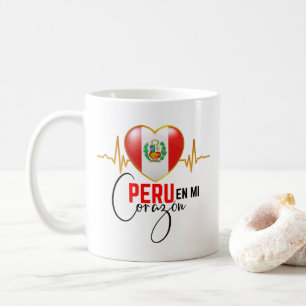 Caneca De Café Peru en mi Corazon Orgulho Peruano
