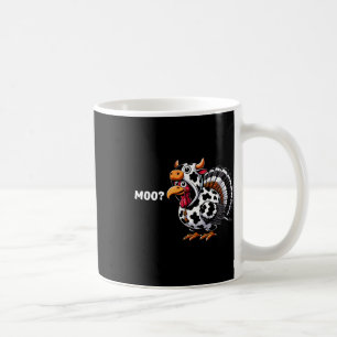 Caneca De Café Peru Moo Dia de Ação de Graças Engraçado 1