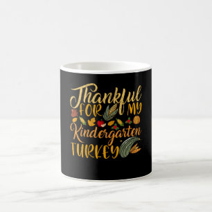 Caneca De Café Peruás Gratos de Jardim de Infância Dia de Ação de