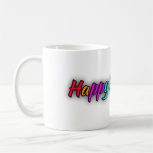 Caneca De Café Perucas de aniversário felizes personalizadas