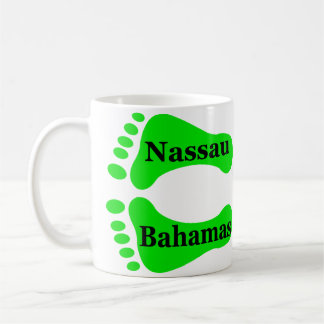 Caneca De Café Pés desencapados de Nassau Bahamas
