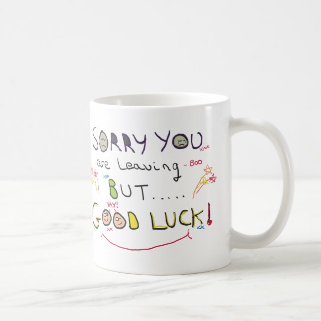 Caneca De Café Pesaroso você está deixando o trabalho (Direita)