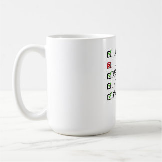 Caneca De Café Pesca Checklist Funny