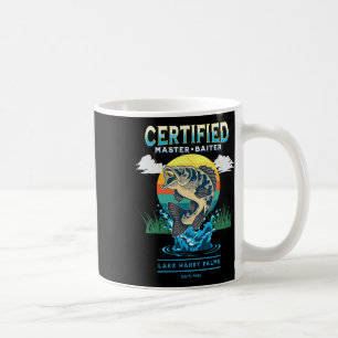 Caneca De Café Pesca Com Funny Master Baiter Certificada