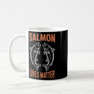 Caneca De Café Pesca com Mosca Peixe Pescador Salmão Vidas Proble