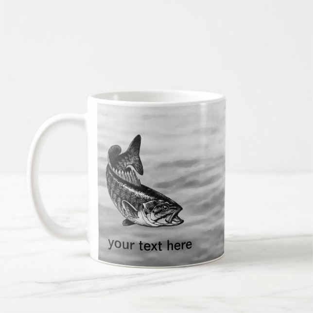 Caneca De Café Pesca da perda do Smallmouth (Esquerda)