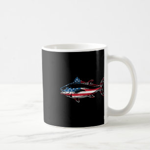 Caneca De Café Pesca de Atum Bandeira Americana Peixe Azul Gigant
