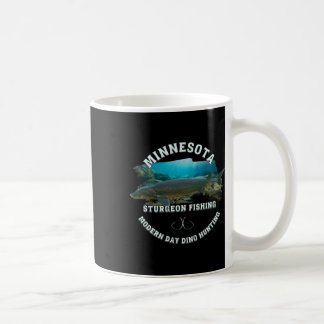 Caneca De Café Pesca de Esturjão em Minnesota Caça de Dinossauros