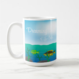 Caneca De Café Pesca de Gato Negro Grande