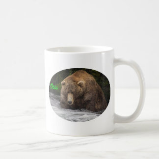 Caneca De Café Pesca de Otis do urso de Brown