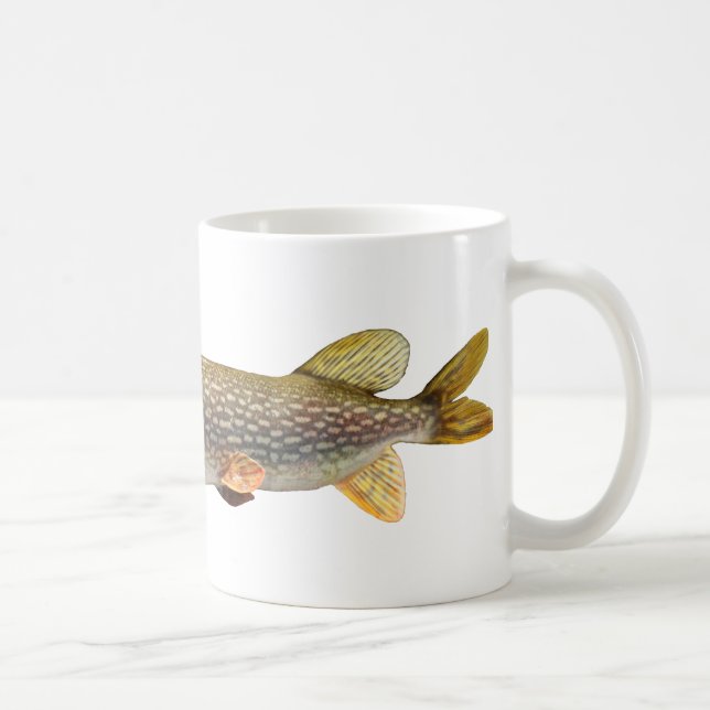 Caneca De Café Pesca de Pike Muski (Direita)