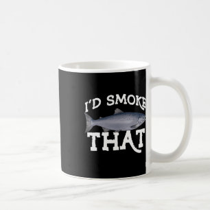 Caneca De Café Pesca de salmão Coho engraçada água salgada água d