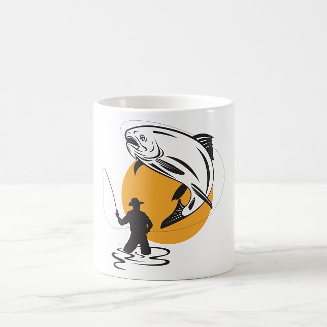 Caneca De Café Pesca De Trutas (Criador carregado)