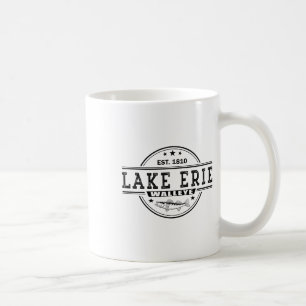 Caneca De Café Pesca de Walleye Inspirada em Vintage no Lago Erie