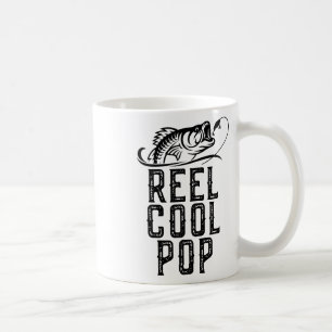 Caneca De Café Pesca Divertida Pop Pescador Engraçado Retro