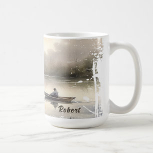 Caneca De Café Pesca do lago