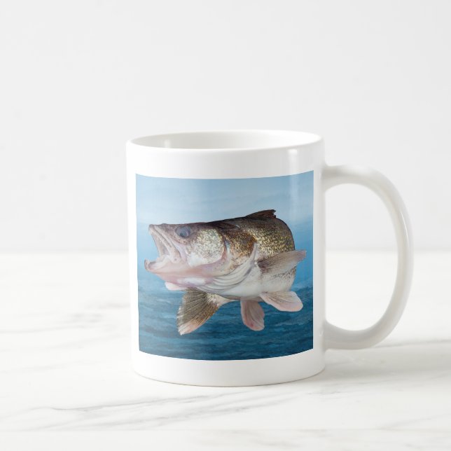 Caneca De Café Pesca dos Walleye (Direita)