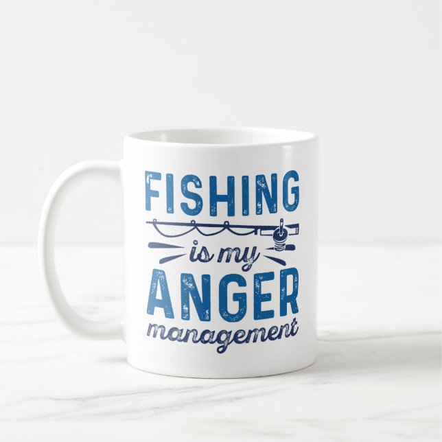Caneca De Café Pesca É A Minha Gestão Da Raiva (Esquerda)
