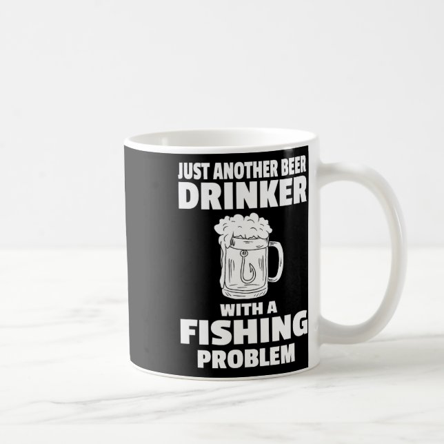 Caneca De Café Pesca E Bebida Engraçado Bebendo Partido Hu (Direita)
