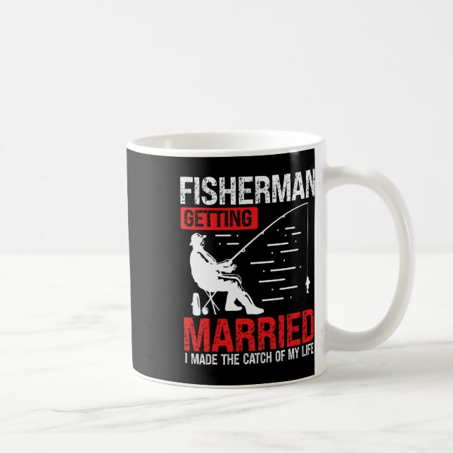 Caneca De Café Pesca Engajamento Eu Fiz A Pegada Da Minha Vida Fi (Direita)