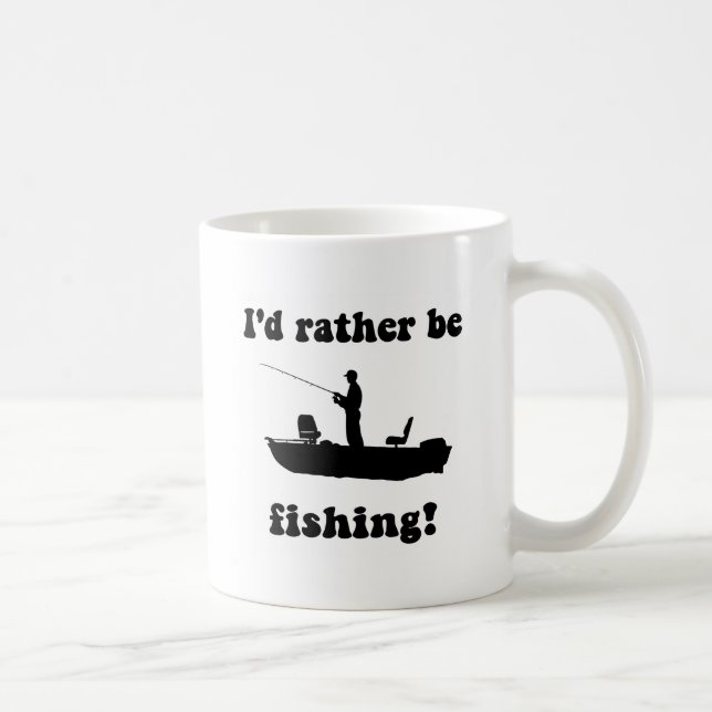 Caneca De Café Pesca engraçada (Direita)