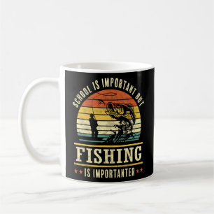 Caneca De Café Pesca Engraçada É Um Pescador Importante
