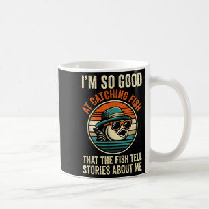 Caneca De Café Pesca Engraçada Peixe Capturado Pescador B Gr