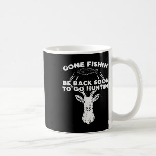 Caneca De Café Pesca legal De Volta Em Breve Caça A Caçadores De