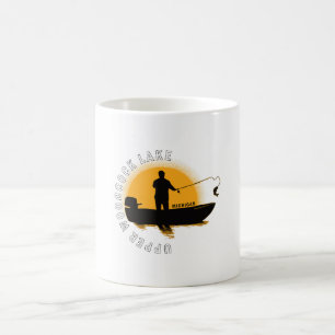Caneca De Café Pesca no Lago Michigan