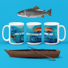 Caneca De Café Pesca Personalizada