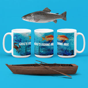 Caneca De Café Pesca Personalizada