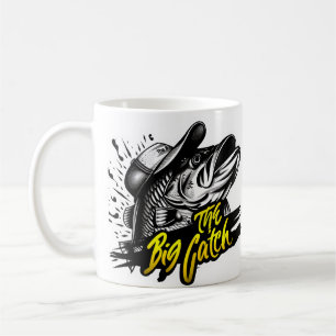 Caneca De Café Pesca Personalizada "A Grande Captura"