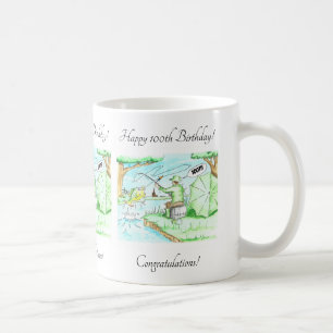 Caneca De Café Pescador 100º Aniversário do Café Mug