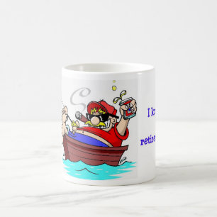 Caneca De Café Pescador aposentado