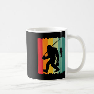 Caneca De Café Pescador De Bigfoot Sasquatch Vintage Pai