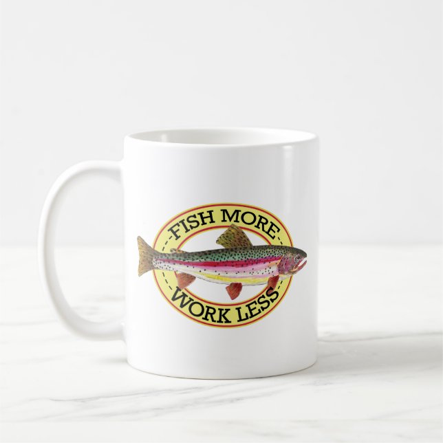 Caneca De Café Pescador de Trouts Fly (Esquerda)