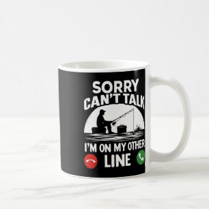 Caneca De Café Pescador Engraçado Para Dia dos Pais Pescando Pai