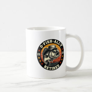 Caneca De Café Pescador O-pesc-ialmente Aposentado Desde Aposenta