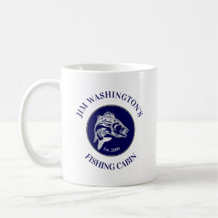 Caneca De Café Pescador ou Cabana de Família