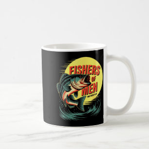Caneca De Café Pescadores Cristãos de Homens Mateus 4 19 Verso