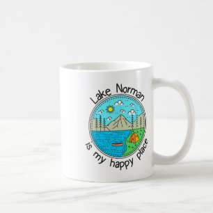 Caneca De Café Pescaria Acampamento de Barco - Meu Lago Feliz Nor