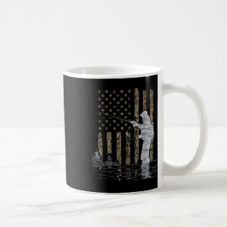 Caneca De Café Pescaria com Mosca Pescador Bandeira Americana Cam