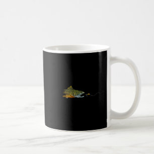 Caneca De Café Pescaria com Mosca Truta de Regato Amarração de Mo