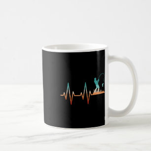 Caneca De Café Pescaria Divertida Coração B Peixe Retro Pescador