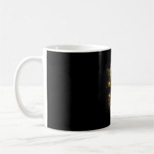 Caneca De Café Pescaria do Pé-grande lua cheia reflexo do lago ao