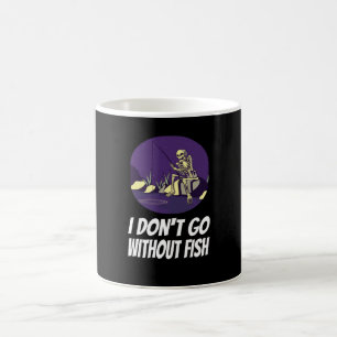 Caneca De Café Pescaria Não Dormirei Sem Peixe