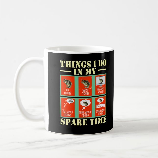 Caneca De Café Pescoço Engraçado Pescador de Humor (Esquerda)