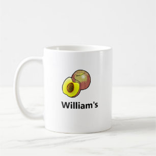 Caneca De Café Pêssego Clássico Mug