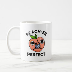 Caneca De Café Pêssego Perfeito Engraçado Pêssego Pun