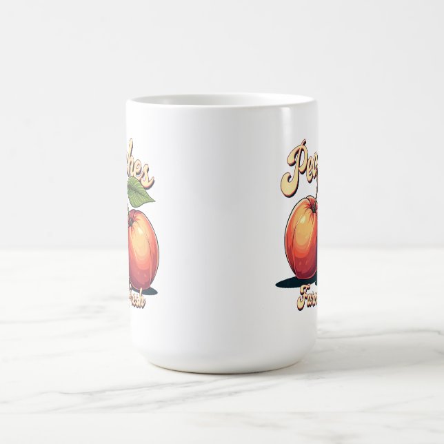 Caneca De Café Pêssegos frescos de fazenda (Centro)